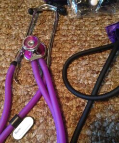 Santamedical Adult Deluxe Aneroid Sphygmomanometer with Stethoscope, Cuff and Carrying case Purple 44 81bk35OsWqL