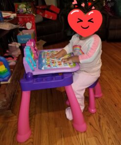 VTech Touch and Learn Activity Desk Deluxe, Pink Standard Packaging 28 81bk6k9M7L