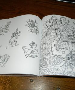 Secret Village - A Coloring Book Adventure: Beyond the Garden Gate, Beneath the Forest Floor, Among the Hollow Trees - A Mystery Endures! (Purse Sized ... & Inspirational for Ages 9 to Adult) 61 81bkRA2CJBL 1