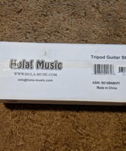 Hola! Music Guitar Stand - Height Adjustable, Collapsible w/Padded Neck & Yoke - Pack of 1 Tripod Tripod - 1 pack 50 81bkgWsitiL 1