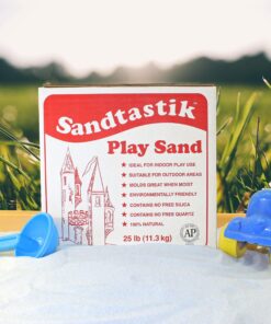 Sandtastik Sparkling White Play Sand, 25 lb (11.3 kg) - Fill Sandboxes, Sand Trays, Sensory Tables, Water Tables! Scoop, Mold & Pour This Premium Non-Toxic Sand 25-Pound 25 81blDQNX9L