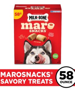 Milk-Bone MaroSnacks Large Dog Treats With Bone Marrow, 58 Ounces Beef 58 Ounce (Pack of 1) 17 81bnZDf4lmS