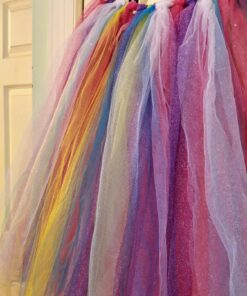 Charmed Rainbow Color Tulle Assortment, 6 inch by 25 Yard Spool (8 Pack) 22 81boDarqsaL