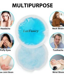 LotFancy Ice Pack for Injuries Reusable, 8 Small Gel Heating Cooling Pads with Cloth Backing, Hot Cold Therapy for Eyes After Surgery, Face, Breastfeeding, Wisdom Teeth, Jaw, Headache, Sinus Relief 14 81bp8WsBoWL