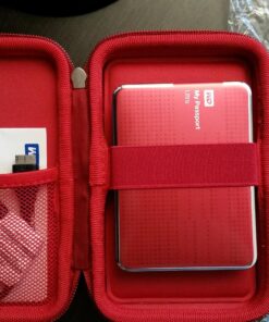 Drive Logic DL-64-RED Portable EVA Hard Drive Carrying Case Pouch, Red 33 81bpE1AbF2L