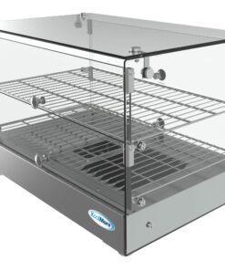 KoolMore - HDC-1.7C 22" Self Service 2 Shelf Commercial Countertop Food Warmer Display Case - 1.7. cu ft, Silver 1.7 cu. ft. 10 81braLbu QL