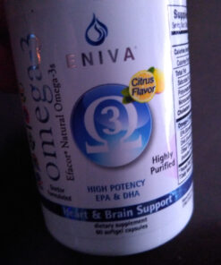 Eniva Omega-3 Fish Oil High EPA/DHA Premium Fish Oil Daily Supplement (60 caps) 21 81bsLaeuopL