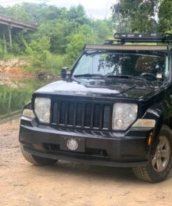 LEDKINGDOMUS Led Light Bar 300W 52 inches Curved Light Bar & 2pc 4 inches 18W Flood Light Pods & Switch Wiring Harness Compatible for Jeep, Pickup, Truck, Car, ATV, 4x4, 4WD, Off Road Driving Light 52inch + 4inch Pods + Wiring Harness Black 49 81bslp9ClvL