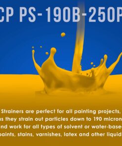 TCP Global 250 Pack of Paint Strainers with Fine 190 Micron Filter Tips - Premium Pure Blue Ultra-Flow Blue Nylon Mesh - Cone Paint Filter Screen 250-Pack 7 81btKPldyL