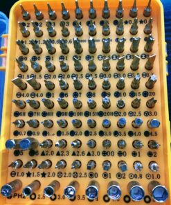 Precision Screwdriver Set Magnetic - Professional 110 in 1 Screw driver Tools Sets, PC Repair Tool Kit for Mobile Phone/Tablet/Computer/Watch/Camera/Eyeglasses/Other Electronic Devices 110 Yellow 46 81btZax1frL