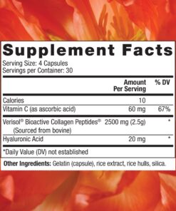 Reserveage Beauty, Collagen Replenish, Collagen Booster, Collagen Supplement for Skin Care and Hair Growth, Supports Natural Elastin Production, 120 (30 Servings) 7 81buZMvKFmL