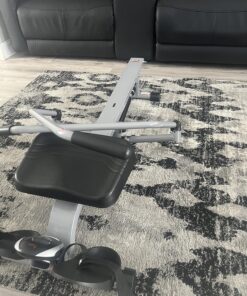 Sunny Health & Fitness Smart Compact Full Motion Rowing Machine, Full-Body Workout, Low-Impact, Extra-Long Rail, 350 LB Weight Capacity and Optional SunnyFit® App Enhanced Bluetooth Connectivity SF-RW5639 45 81bvnCuC42L