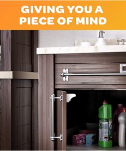 Jambini Magnetic Cabinet Locks - Child Safety Locks for Cabinets and Drawers - Drawer Locks Baby Proofing Cabinet Locks for Babies (4 Locks + 1 Key) 28 81bwcaPYyeL