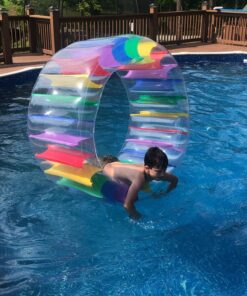Greenco Giant Inflatable Pool Float, Inflatable Pool Floats, Inflatable Raft for Summer, Giant Pool Lounger, Pool Accessories, Lake Floats & Pool Toys, Summer Fun for Pool, Lake, Beach Party Wheel 25 81bwt2VdMRL