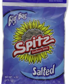 Spitz Salted Sunflower Seeds, 6 oz Bag (Pack of 12), 6 Ounce 6 Ounce (Pack of 12)