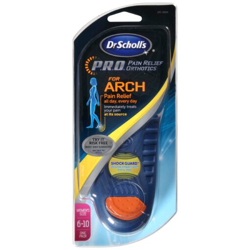 Dr. Scholl's P.r.o. Arch Pain Relief Orthotic (Women 6-10) 1 Pair Old version