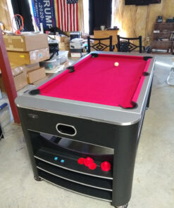 Triple Threat 6-ft 3-in-1 Multi Game Table with Billiards, Air Hockey, and Table Tennis 44 81bzxHtQxKL