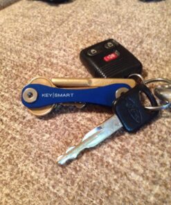 KeySmart Classic - Compact Key Holder and Keychain Organizer (up to 14 Keys, Blue) 40 81c RFfZqjL