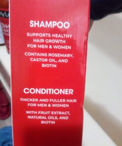 DHT Blocker Shampoo and Conditioner for Hair Loss With Biotin For Men, Women, Anti-Hair Loss Treatment, Rosemary Leaf Oil and Asparagus Extracts, for Thinning Hair (Shampoo and Conditioner) 16 Fl Oz (Pack of 2) 33 81c Tl1rdAL