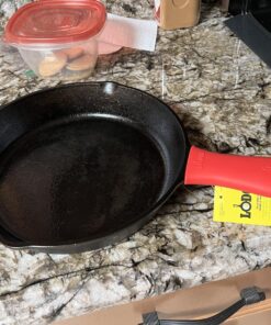 Lodge Silicone Hot Handle Holder - Red Heat Protecting Silicone Handle Cast Iron Skillets with Keyhole Handle 27 81c U49xONL 1