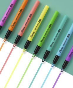 SHARPIE Highlighter, Clear View Highlighter with See-Through Chisel Tip, Stick Highlighter, Assorted, 8 Count 8 Count (Pack of 1) 33 81c35vz2gLL