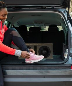 QPower QBOMB12V Dual 12 Inch Subwoofer Box with Bedliner Spray for Speakers, High-Performance Vented Subwoofer, Durable Sub Box, Black 35 81c3dJ1TwOL