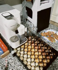 Deco Brothers Crystal Tempered Glass Original Pod Holder Drawer, 42 Nespresso Capsule Organizer 33 81c4A96ralL