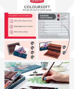 Derwent Colored Pencils, ColourSoft Pencils, Drawing, Art, Metal Tin, 72 Count (0701029) 72 Count (Pack of 1) 29 81c5VE77vSS