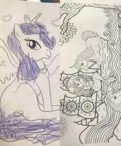 Unicorn Coloring Book: For Kids Ages 4-8 (US Edition) (Silly Bear Coloring Books) 19 81c5ZAu6tEL