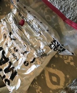 SPACE MAX Premium Space Saver Vacuum Storage Bags - Space Saver Bags Jumbo 6 Pack - Save 80% More Storage Space - Reusable, Double Zip Seal & Leak Valve, Includes Travel Hand Pump 46 81c5bELT4nL 2