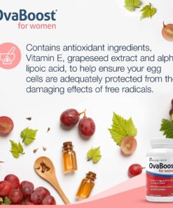 Fairhaven Health Ovaboost with Myo-Inositol, Folate, CoQ10, and Vitamins - Womens Ovulation & Egg Quality - Natural Fertility Supplement (120 Capsules) 25 81c5eBwaQ0S
