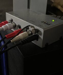 Pyle Phono Turntable Preamp - Mini Electronic Audio Stereo Phonograph Preamplifier with RCA Input, RCA Output & Low Noise Operation Powered by 12 Volt DC Adapter (PP444),Gray Basic model 38 81c5gyL099L 1