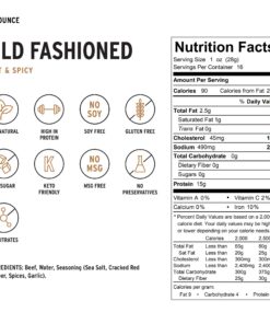 People's Choice Beef Jerky - Old Fashioned - Hot & Spicy - Healthy, Sugar Free, Zero Carb, Gluten Free, Keto Friendly, High Protein Meat Snack - Dry Texture - 1 Pound, 16 oz - 1 Bag 1.00 Pound (Pack of 1) 24 81c68vcB6L 2