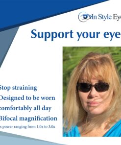 In Style Eyes Lovin Mawi Wrap Around Bifocal Sunglasses, Rimless Reading Glasses with UV Protection - Polarized Lens - Tortoise - 2.0x 2.0 x 8 81c6mOgrXL