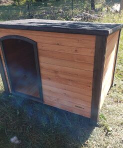 PRECISION PET PRODUCTS Extreme Outback Log Cabin Dog House, Large, Natural Wood (7027013) Walnut/Dark Brown Extreme Outdoor Log Cabin 25 81c8fILTvL