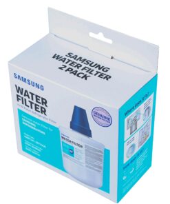 SAMSUNG Genuine Filters for Refrigerator Water and Ice, Carbon Block Filtration for Clean, Clear Drinking Water, DA29-00003G, 2 Pack 12 81c96V3ScnL