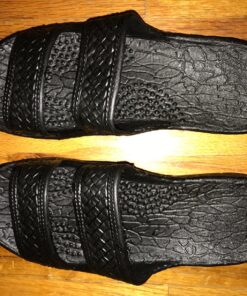 Pali Hawaii Unisex Adult Classic Jandals Sandals 7 Women/7 Men Black 9 81cC0x62NTL