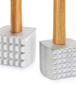 New Star Foodservice 36398 Wood Handle Aluminum Meat Tenderizer/Mallet/Hammer, 13-Inch Overall 12 81cEG9ysL4L