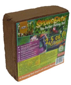 SpongEase Coconut Coir Compressed Block expands up to 18.7 Gallons (2.5 Cu Ft) - Ideal Growing Medium for Potting Mix - Healthy Roots, Healthy Plants and Bountiful Harvest (1 Pack) - Healthy Roots, Healthy Plants & Bountiful Harvest 21 81cF4 ML