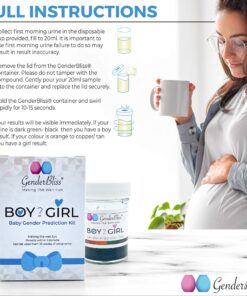 GenderBliss® Gender Prediction Test Kit - Early Pregnancy Boy or Girl Gender Reveal Home Test - Non-invasive Safe for Mother and Baby. Find out your babies gender as early as 10 weeks! 22 81cGHyG4BtL