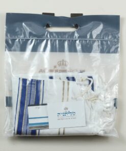 Acrylic Tallit (imitation Wool) Prayer Shawl in Blue and Gold Size 24" L X 72" W 6 81cGcXt1ZjL