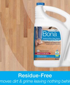Bona PowerPlus Hardwood Floor Deep Cleaner Refill - 128 fl oz - Refill for Bona Spray Mops and Spray Bottles - Residue-Free Floor Cleaning Solution for Wood Floors 128 fl oz (Pack of 1) 22 81cH NveNL