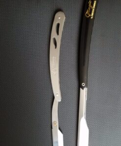 Equinox Professional Straight Edge Razor with 100 Single Derby Blades 100% Stainless Steel Razor and Blades - Close Shaving Men's Manual Shaver - Disposable Blades -Barber Straight Razor Kit - Silver Steel Razor W/ 100 Derby Blades 62 81cH1NAoLxL