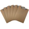 Trade Quest Clipboard (Pack of 6) Letter Size Low Profile Clip Hardboard 13 81cILS67thL