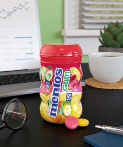 Mentos Sugar-Free Chewing Gum, Tropical, Red Fruit and Lime, 50 Piece Bottle (Pack of 4 Bottles) 50 Count (Pack of 4) 14 81cKJaffmcL 1