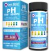 pH Test Strips (2 Bottles). Test Alkaline and Acid Levels in The Body. Track & Monitor Your pH Level Using Saliva and Urine. Highly Accurate Results in Seconds. 125 Strips per Bottle (100 + 25 Free). 2 14 81cKlS77NjL