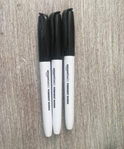 Amazon Basics Fine Point Tip Permanent Markers, Black, 12-Pack 1 Count (Pack of 12) 44 81cNkxyxtbL