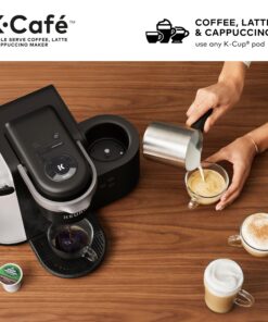 Keurig K-Cafe Single Serve K-Cup Coffee, Latte and Cappuccino Maker, Dark Charcoal 38 81cO p9711L