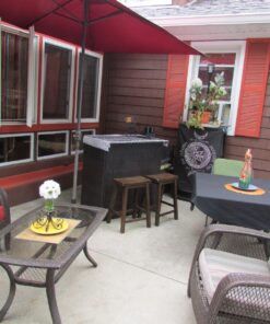 Best Choice Products 3-Piece All-Weather Wicker Bar Table Set for Indoor Outdoor, Kitchen, Patio, Backyard w/ 2 Stools, Glass Tabletop, Storage Shelves - Brown 36 81cOHOBPiL