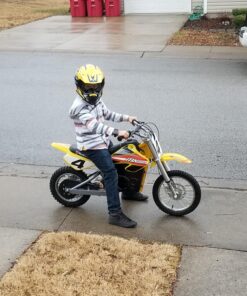 Razor MX650 Dirt Rocket Off-Road Motocross Bike – 36V Electric Ride-On, Up to 17 mph, Dual Suspension, Hand-Operated Dual Brakes, Twist Grip Throttle, Authentic Bike Geometry 38 81cOKeBwRWL